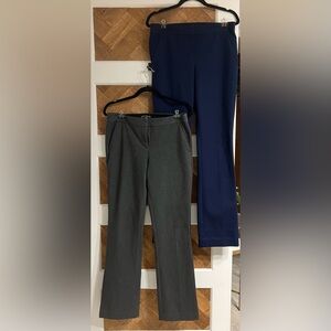 Express 2-pair Work Pants Charcoal & Navy Size 6Long